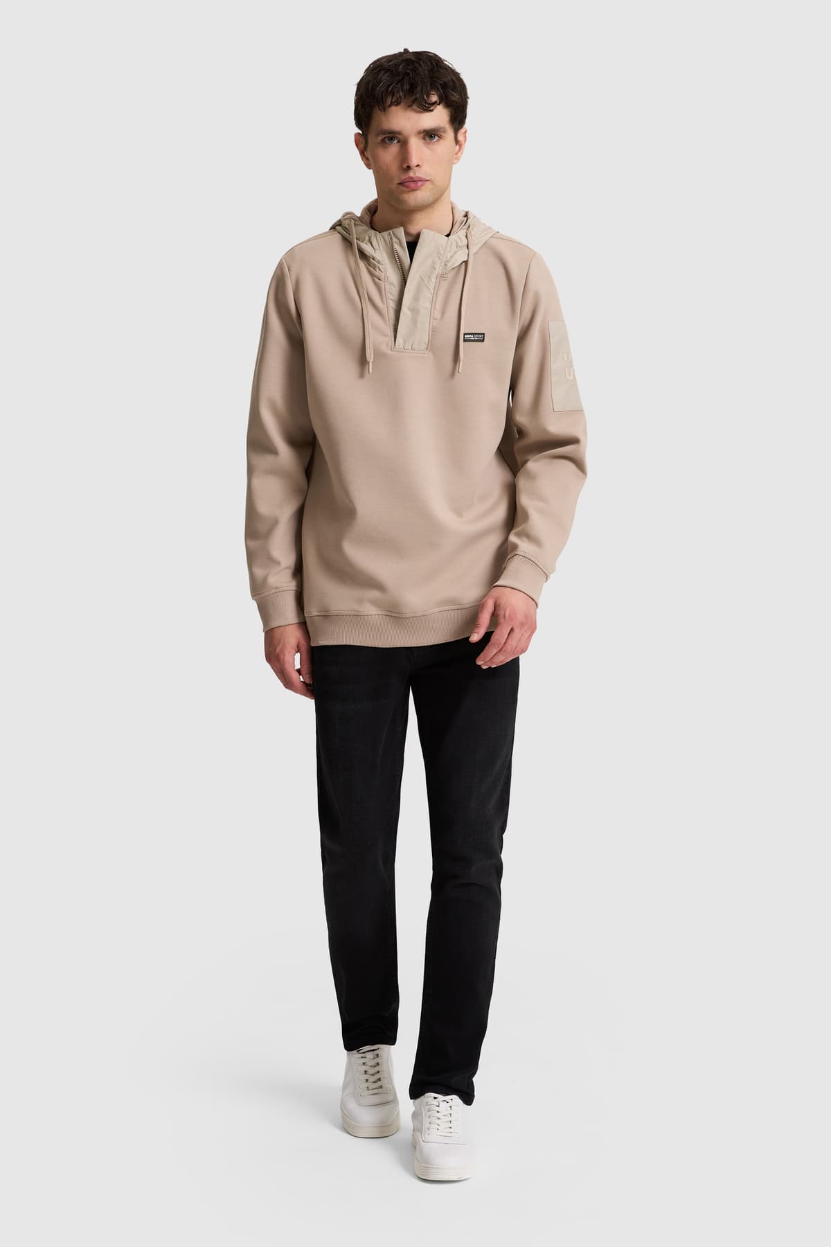 سوئیشرت مردانه U.S. Polo Assn. بژ تیره مدل 50312601-VR088 سوئیشرت مردانه U.S. Polo Assn. بژ تیره مدل 50312601-VR088