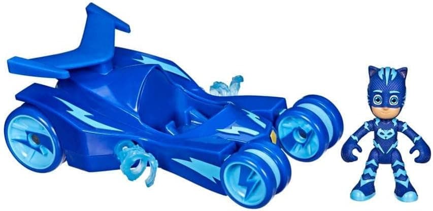 خودروی اسباببازی پیشدبستانی PJ Masks Catboy Deluxe با فیگور Catboy و نوارهای چرخان گربهای آبی خودروی اسباببازی پیشدبستانی PJ Masks Catboy Deluxe با فیگور Catboy و نوارهای چرخان گربهای آبی