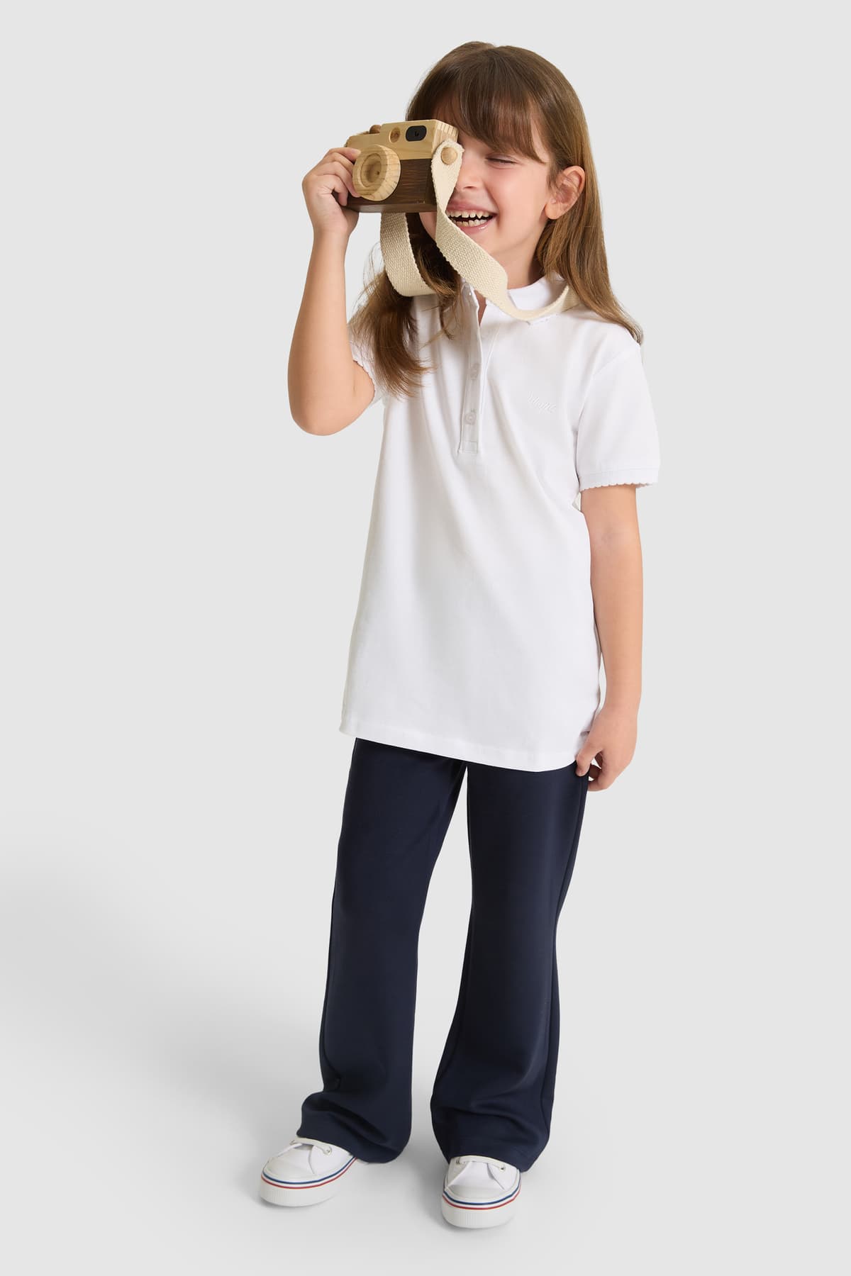 تیشرت دخترانه یقهپولو U.S. Polo Assn. سفید ساده مدل 50328218-VR013 تیشرت دخترانه یقهپولو U.S. Polo Assn. سفید ساده مدل 50328218-VR013
