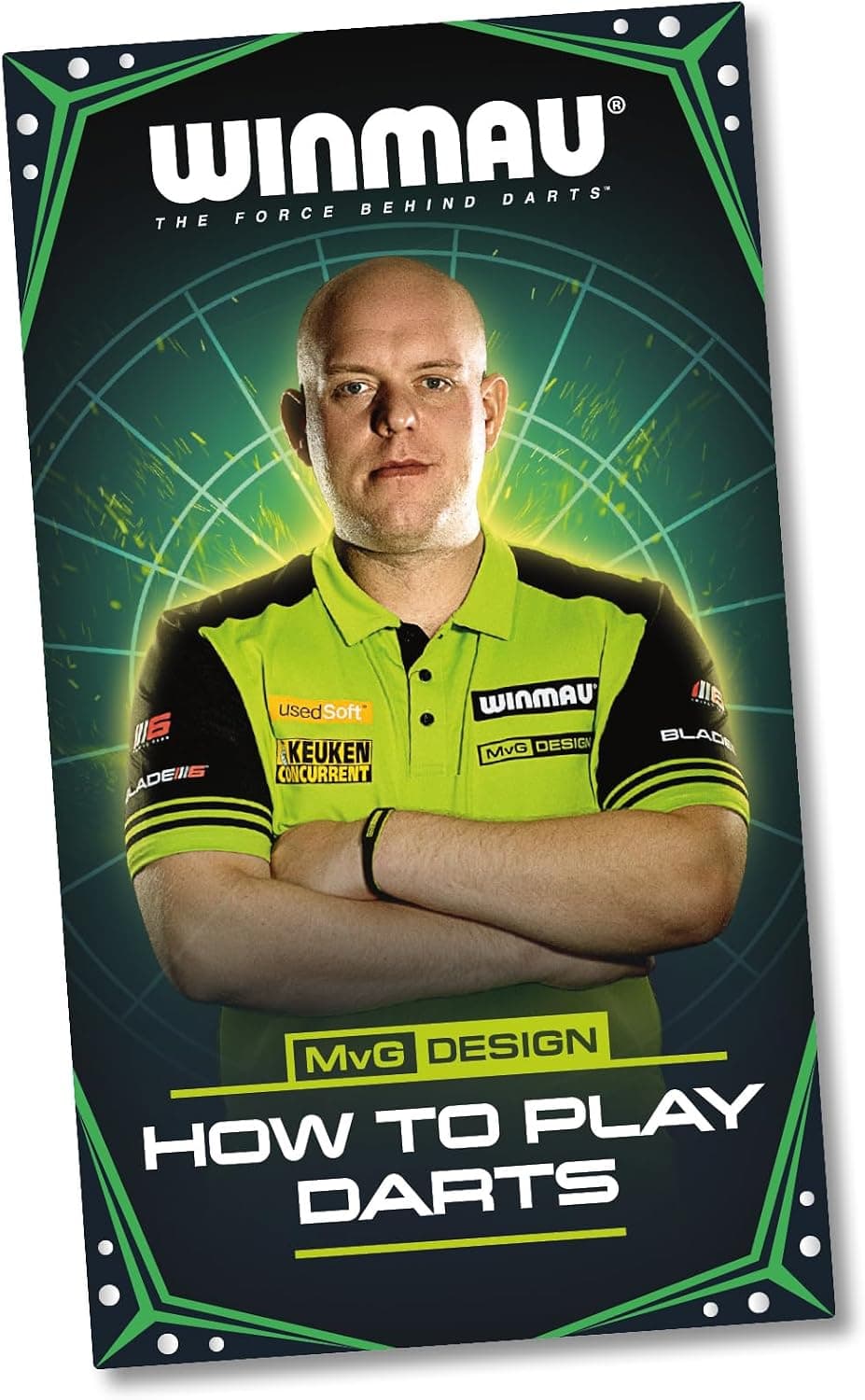 ست دارت WINMAU Michael van Gerwen MvG با تخته دارت، کابینت، محافظ، دارت و لوازم جانبی ست دارت WINMAU Michael van Gerwen MvG با تخته دارت، کابینت، محافظ، دارت و لوازم جانبی