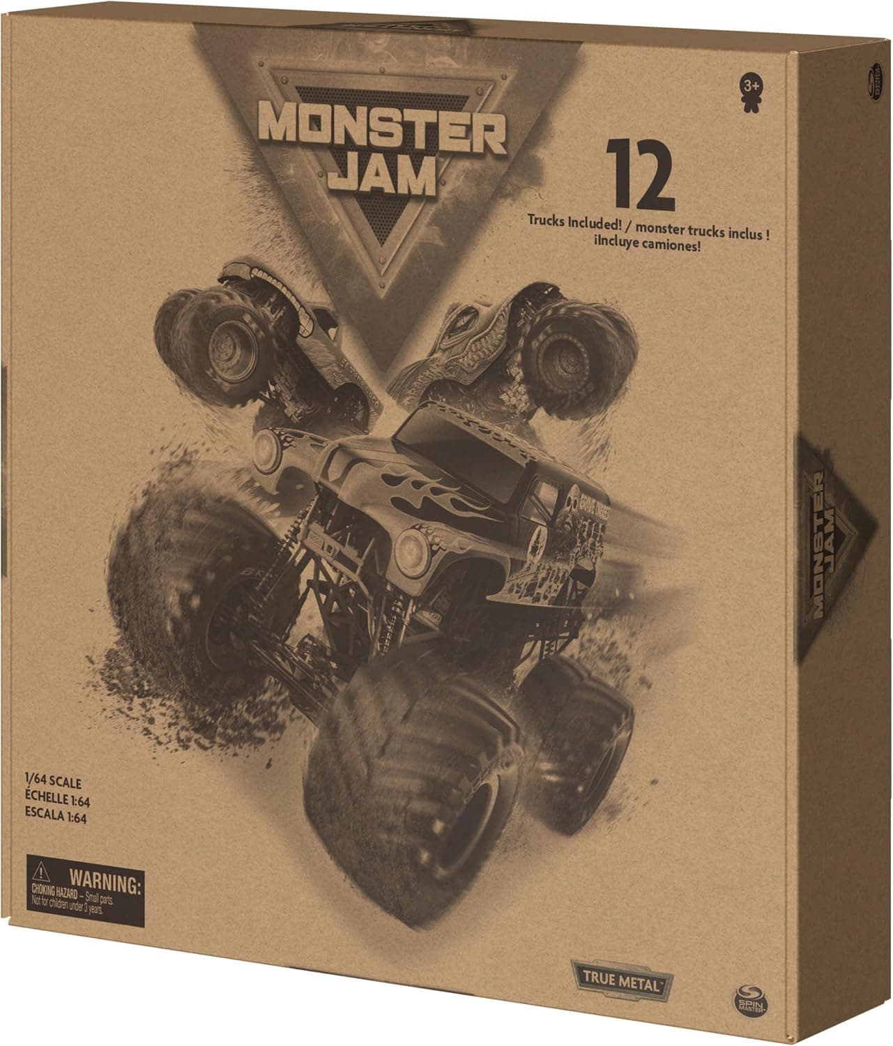 مجموعه ۱۲تایی کامیون هیولایی فلزی Monster Jam برای کودکان ۴ تا ۶ سال به بالا مجموعه ۱۲تایی کامیون هیولایی فلزی Monster Jam برای کودکان ۴ تا ۶ سال به بالا