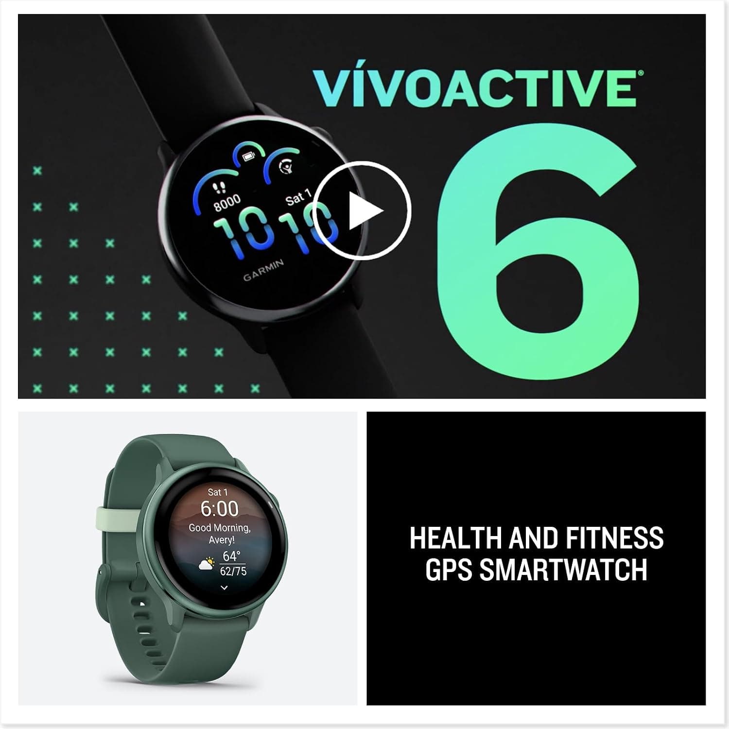 ساعت هوشمند Garmin مدل Vivoactive 6 سبز یشمی متالیک ساعت هوشمند Garmin مدل Vivoactive 6 سبز یشمی متالیک