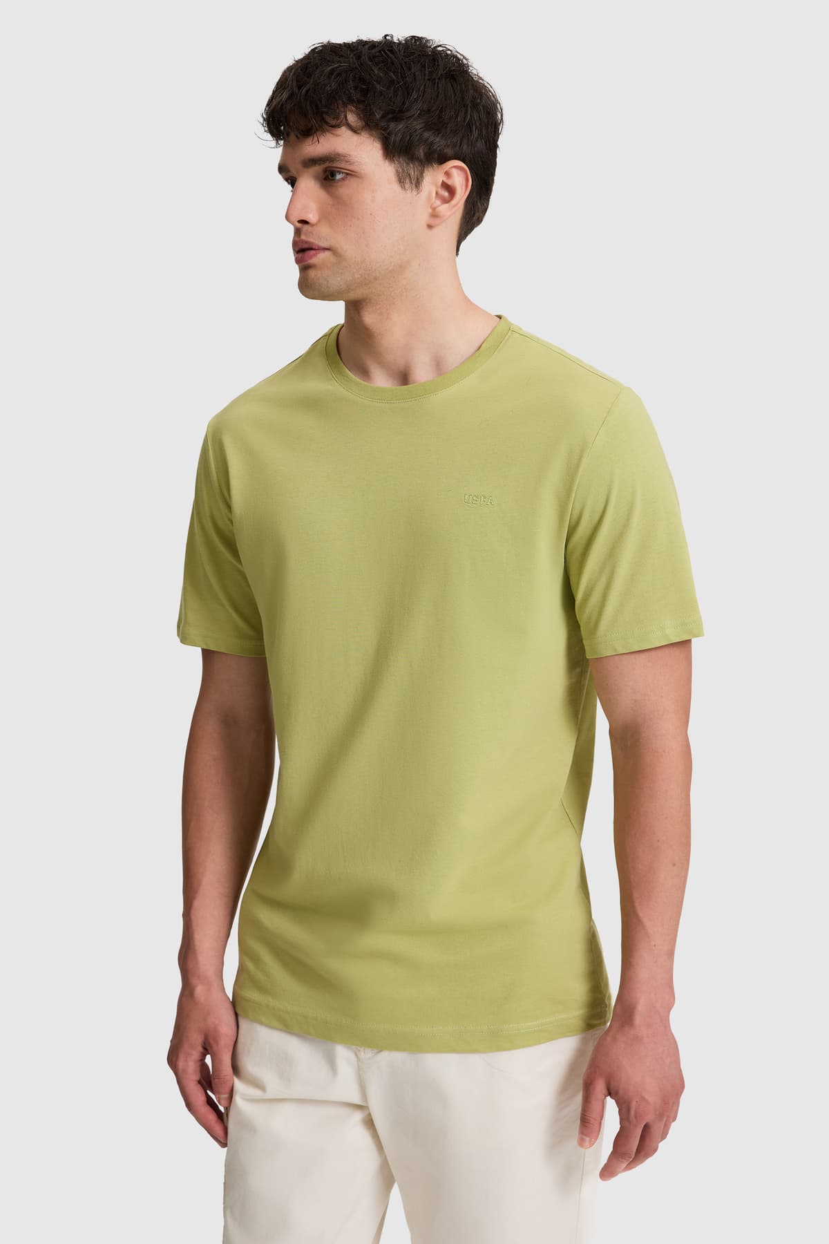 تیشرت مردانه U.S. Polo Assn. سبز فیت معمولی یقه گرد بیسیک مدل 50327022-VR016 تیشرت مردانه U.S. Polo Assn. سبز فیت معمولی یقه گرد بیسیک مدل 50327022-VR016
