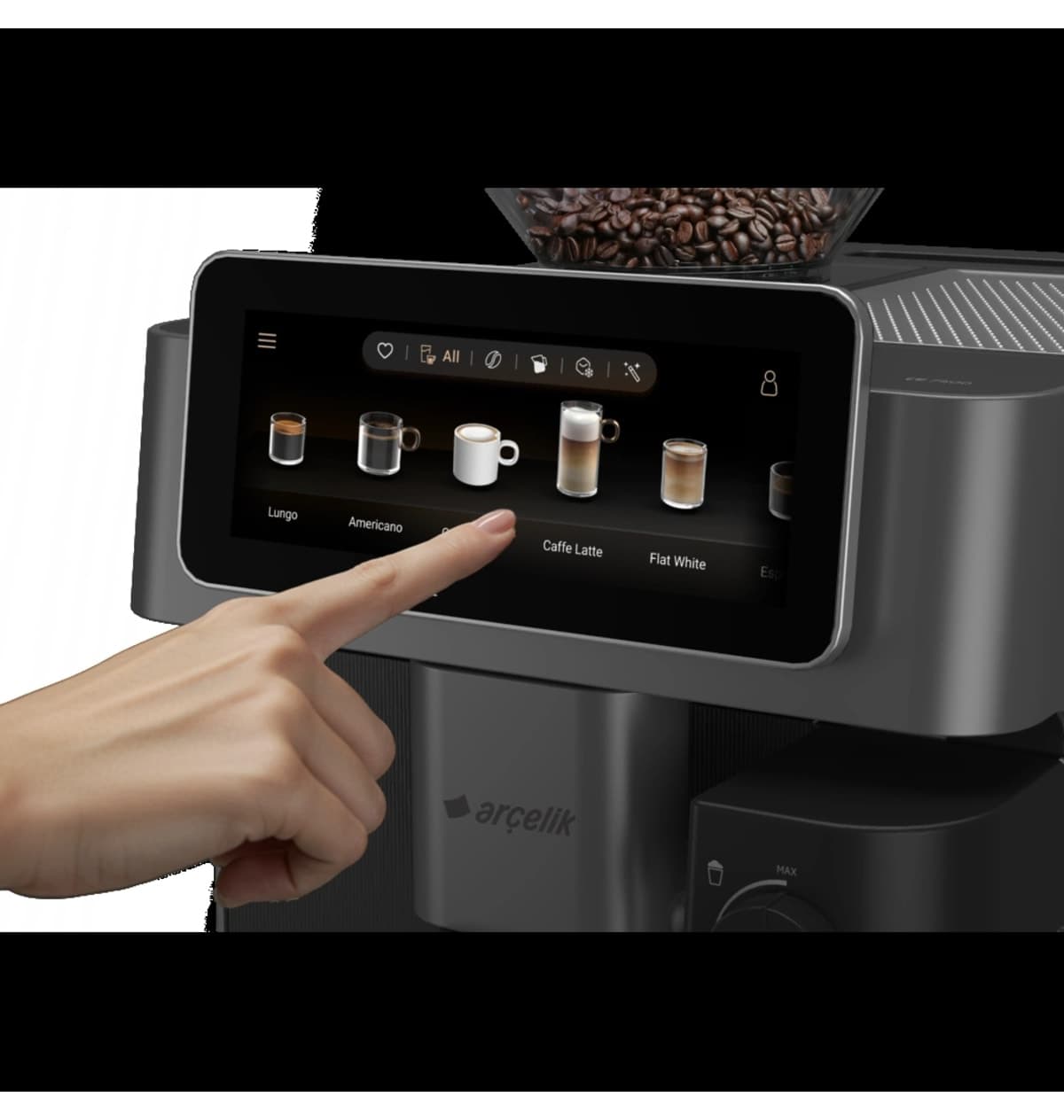 اسپرسوساز تماماتوماتیک Arçelik مدل EM 9595 Imperium Barista اسپرسوساز تماماتوماتیک Arçelik مدل EM 9595 Imperium Barista