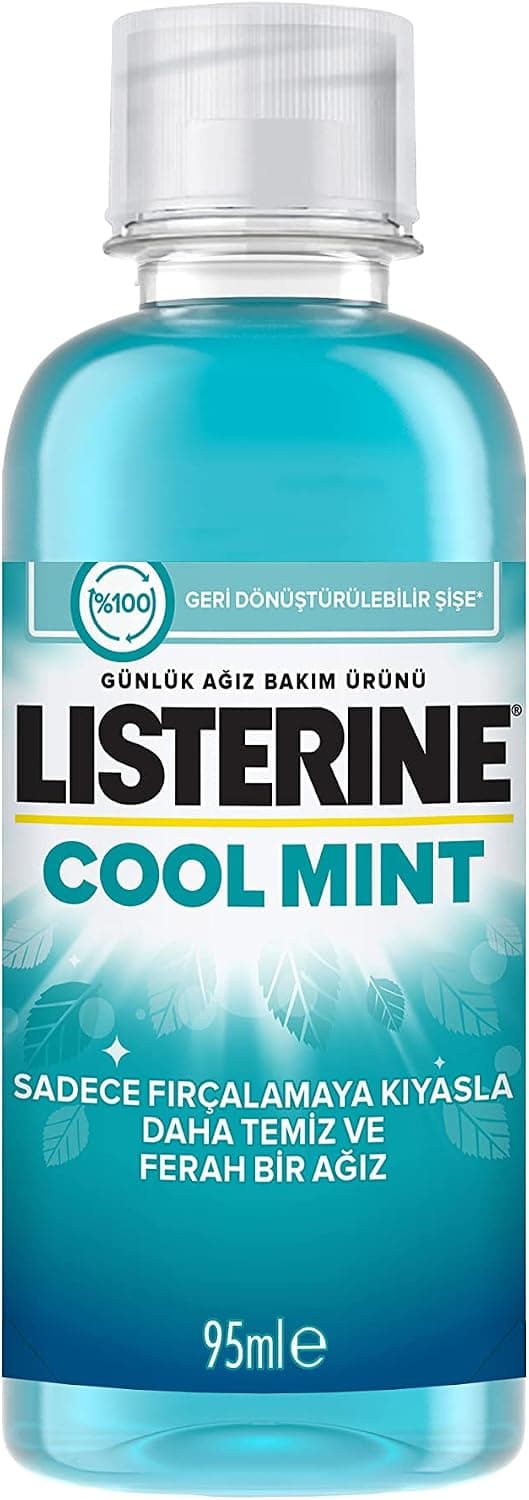 دهانشویه Listerine با طعم نعناع خنک 1000 ml دهانشویه Listerine با طعم نعناع خنک 1000 ml