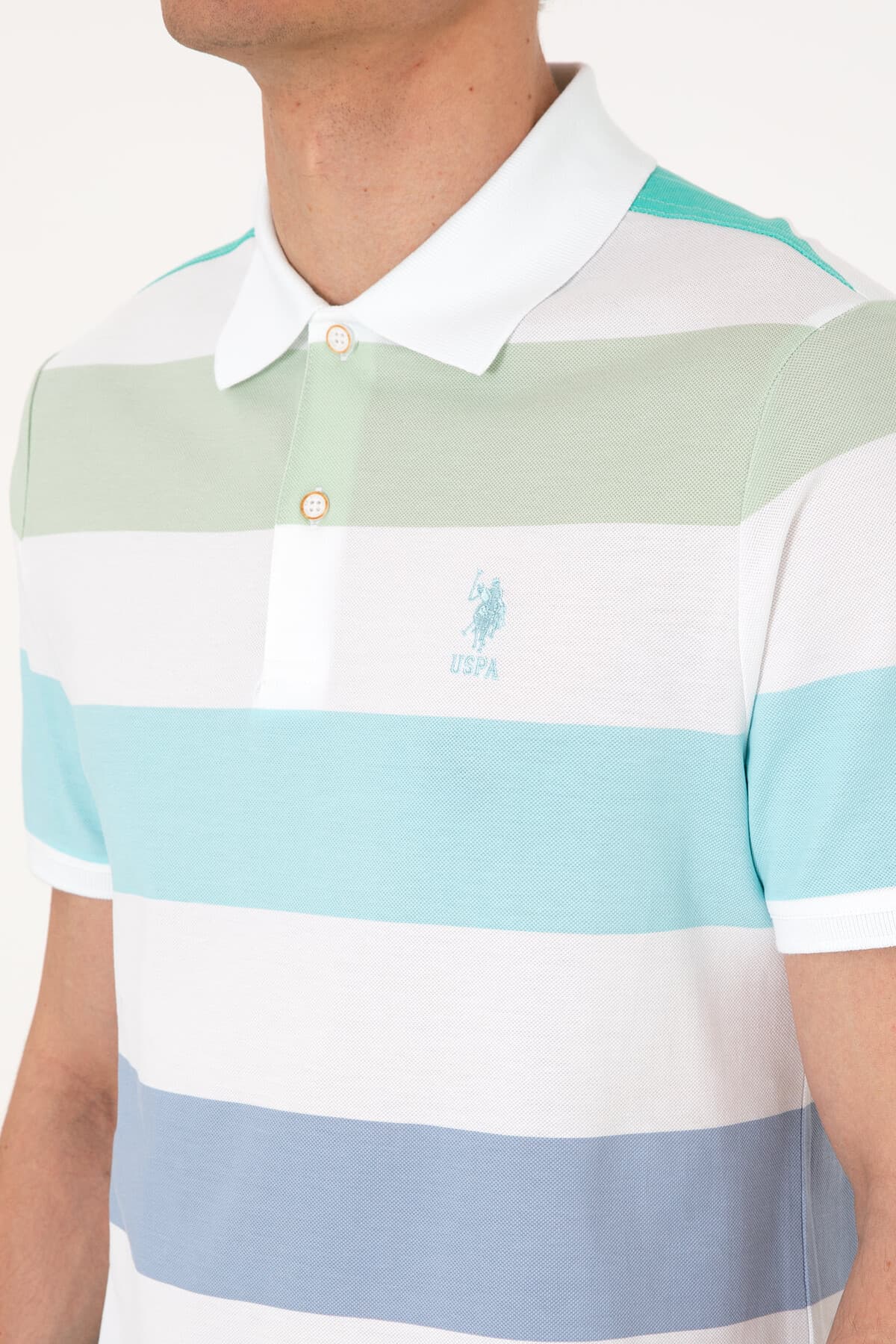 تیشرت مردانه U.S. Polo Assn. آبی فیروزهای مدل 50299945-VR007 تیشرت مردانه U.S. Polo Assn. آبی فیروزهای مدل 50299945-VR007