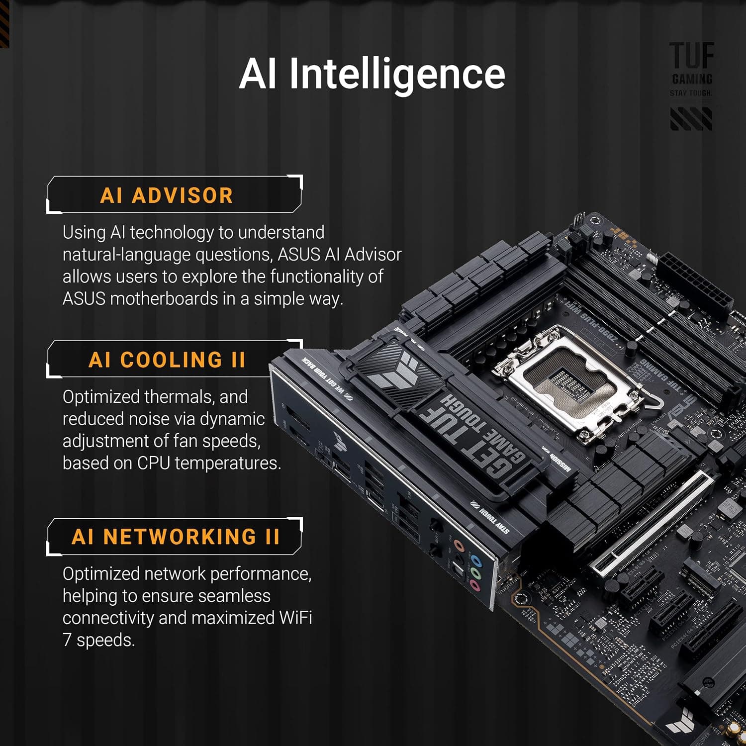 مادربرد ASUS TUF Gaming Z890-PLUS WiFi سوکت LGA 1851 DDR5 مادربرد ASUS TUF Gaming Z890-PLUS WiFi سوکت LGA 1851 DDR5