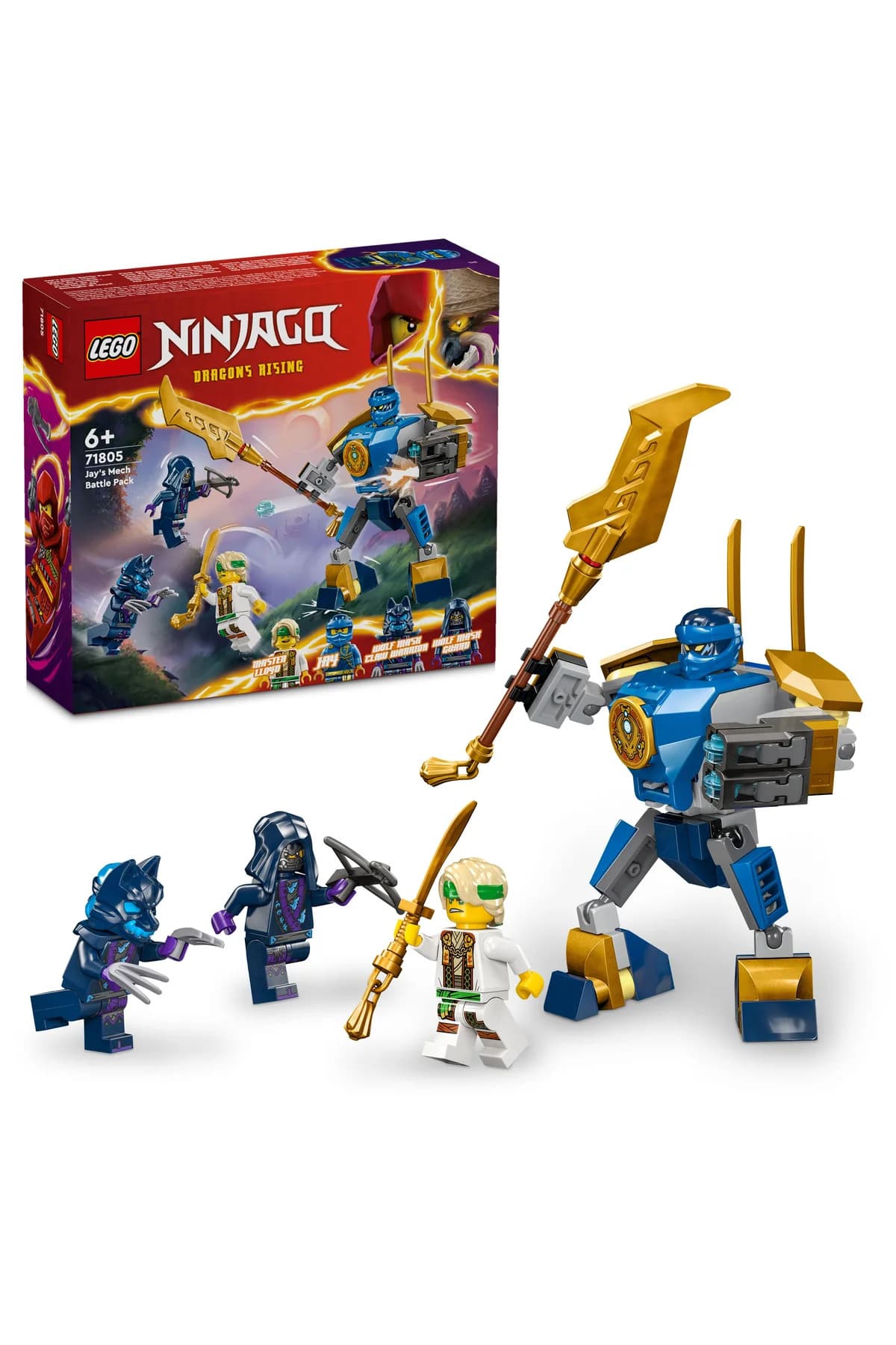 لگو NINJAGO کودکان بسته نبرد ربات Jay مدل 71805 (78P) لگو NINJAGO کودکان بسته نبرد ربات Jay مدل 71805 (78P)