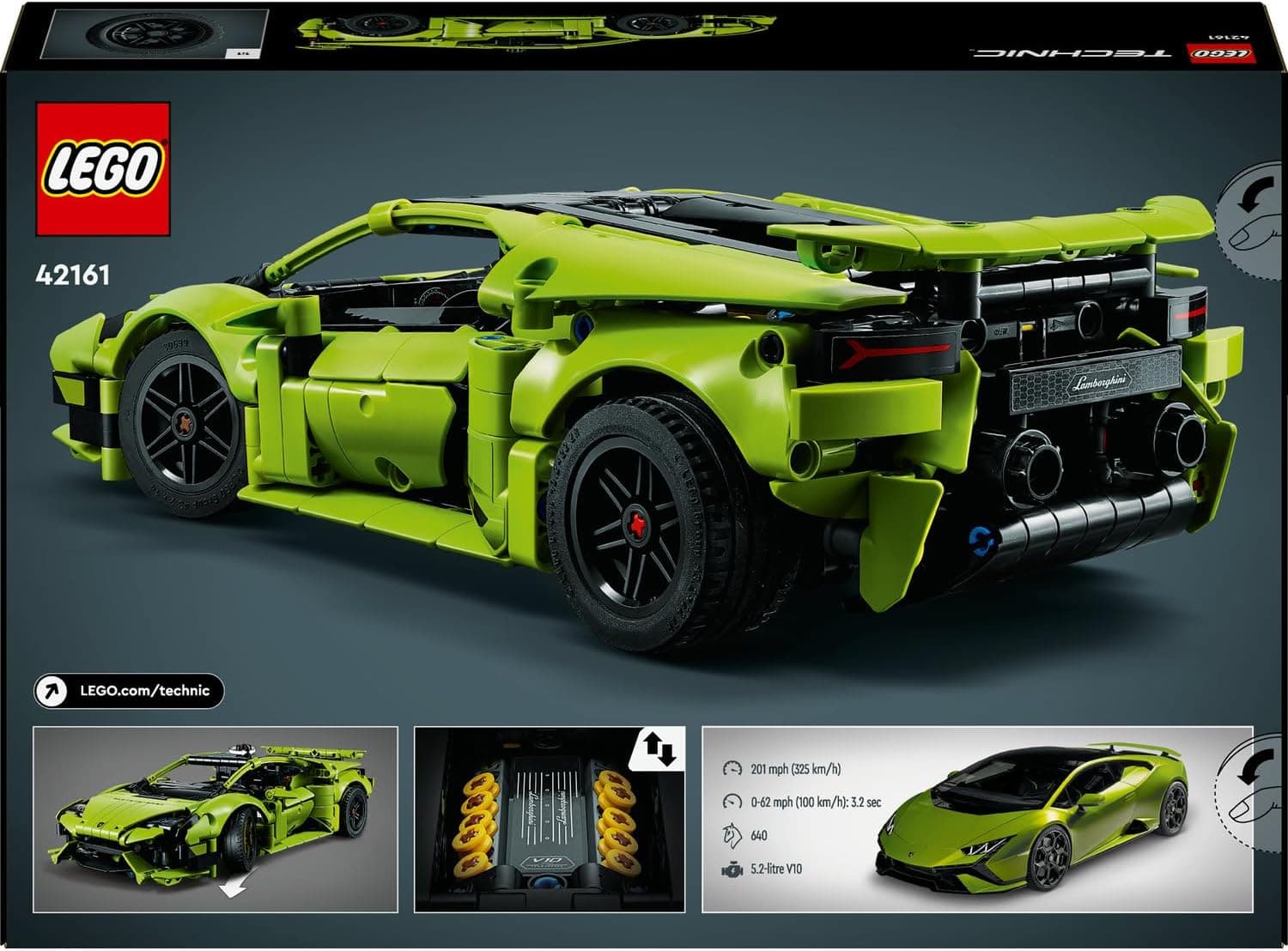 لگو Technic ماشین ساختنی مدل Lamborghini Huracán Tecnica 42161 لگو Technic ماشین ساختنی مدل Lamborghini Huracán Tecnica 42161