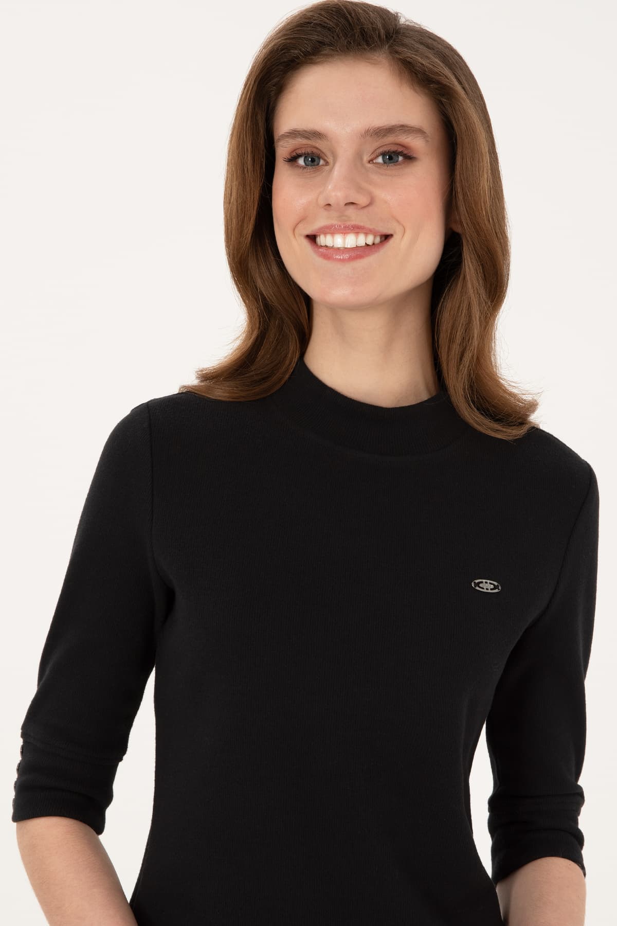 سوئیشرت زنانه U.S. Polo Assn. مشکی با یقه ماهیگیری دکمهدار مدل 50314156-VR046 سوئیشرت زنانه U.S. Polo Assn. مشکی با یقه ماهیگیری دکمهدار مدل 50314156-VR046