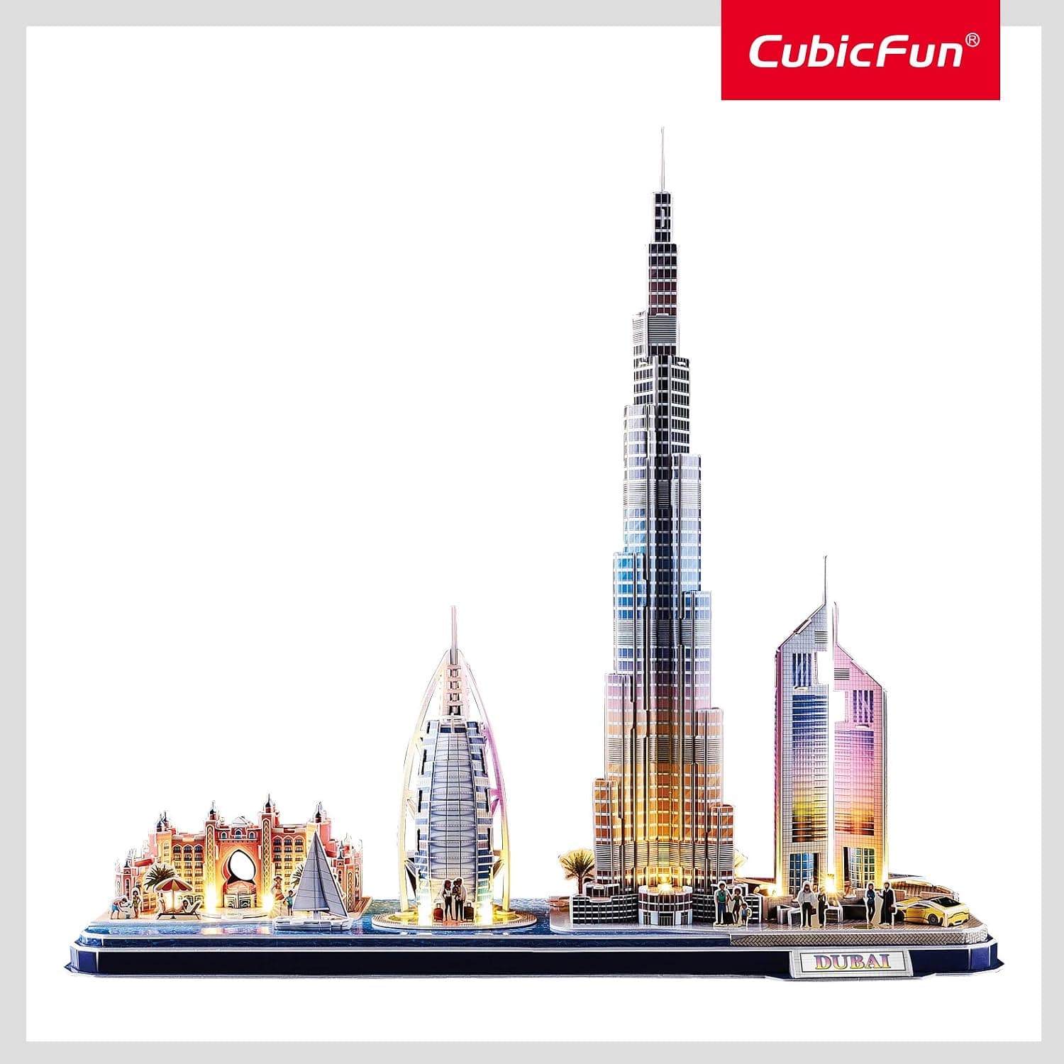 پازل سهبعدی CubicFun City Line - Dubai با چراغ LED مدل CUB/L523h پازل سهبعدی CubicFun City Line - Dubai با چراغ LED مدل CUB/L523h