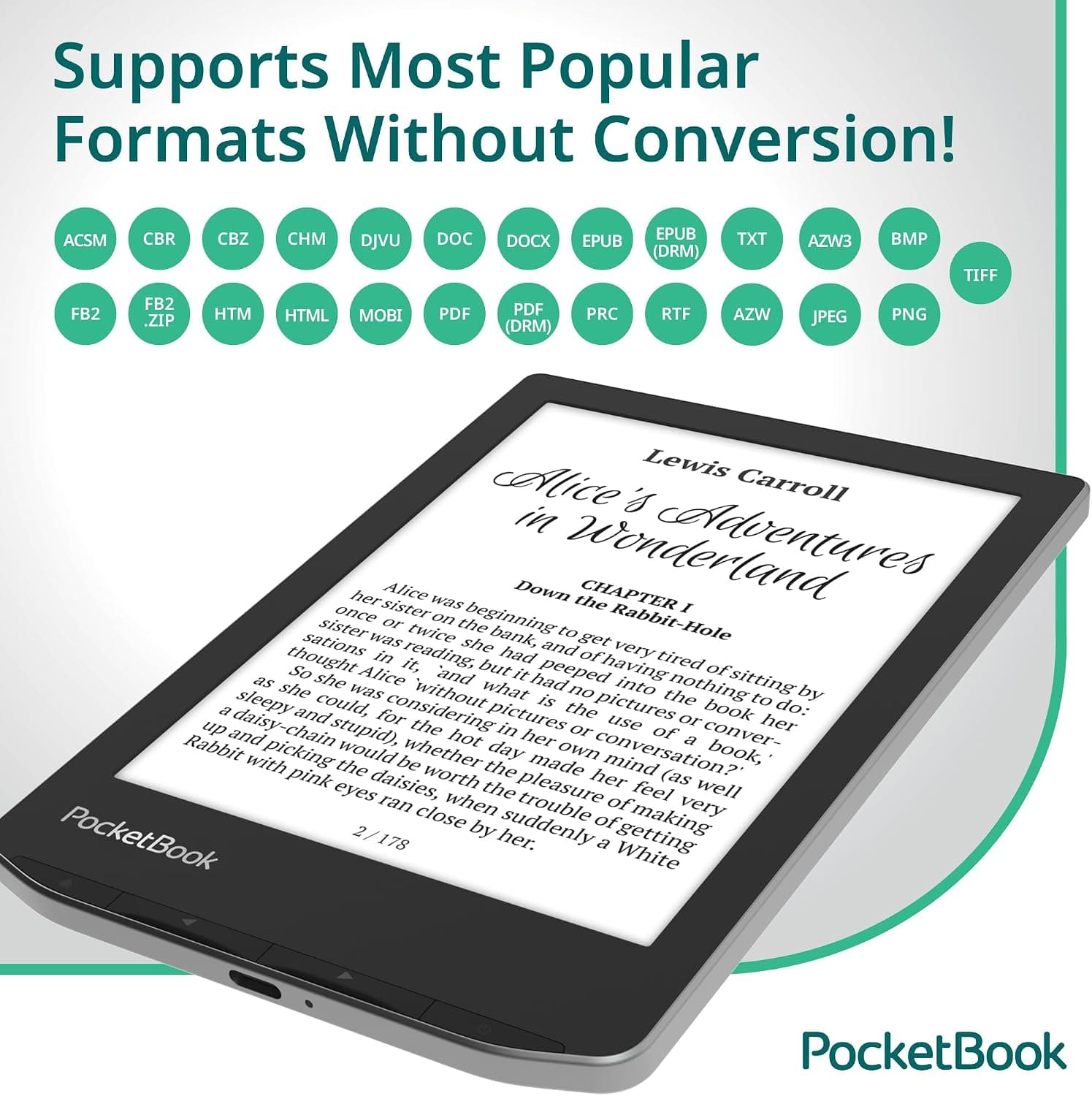 کتابخوان الکترونیکی PocketBook مدل Verse با صفحه لمسی ۶ اینچی خاکستری مهآلود کتابخوان الکترونیکی PocketBook مدل Verse با صفحه لمسی ۶ اینچی خاکستری مهآلود