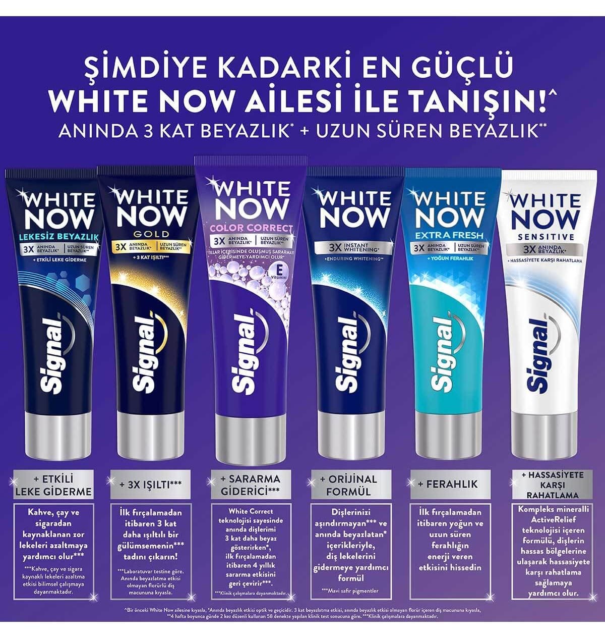 خمیر دندان Signal سفیدکننده ماندگاری طولانی مدل White Now Color Correct 75 ml X2 خمیر دندان Signal سفیدکننده ماندگاری طولانی مدل White Now Color Correct 75 ml X2