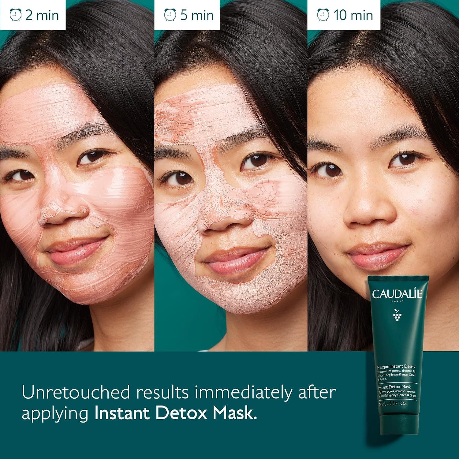 ماسک صورت Caudalie دیتاکس فوری Instant Detox 75 ml ماسک صورت Caudalie دیتاکس فوری Instant Detox 75 ml