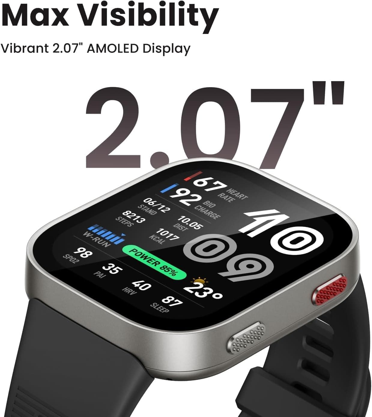 ساعت هوشمند Amazfit Bip Max 50mm با نمایشگر AMOLED و GPS آبی ساعت هوشمند Amazfit Bip Max 50mm با نمایشگر AMOLED و GPS آبی