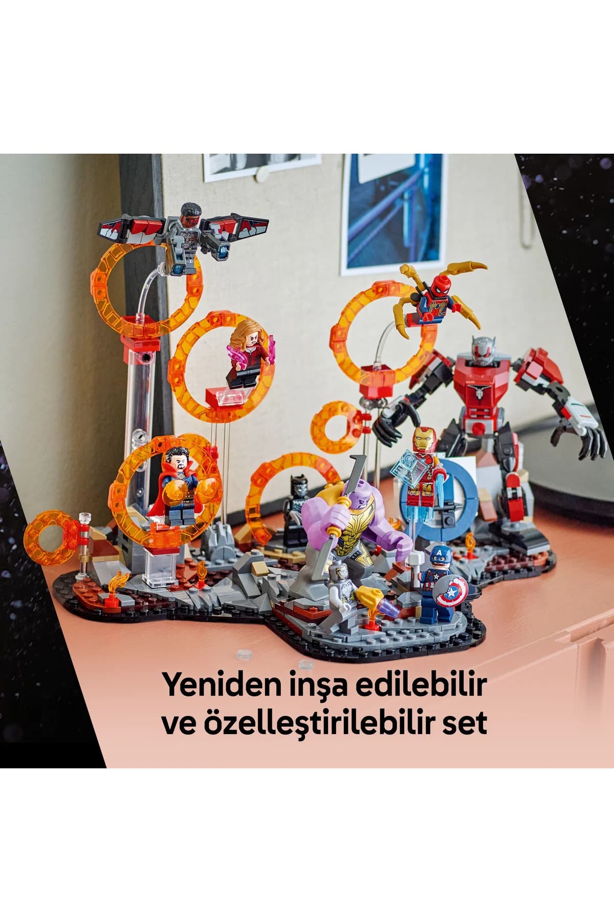 ست ساختنی اسباببازی 10+ لگو Marvel Avengers: Endgame Son Savaş مدل 76323 شامل 621 قطعه ست ساختنی اسباببازی 10+ لگو Marvel Avengers: Endgame Son Savaş مدل 76323 شامل 621 قطعه