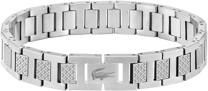 دستبند مردانه Lacoste زنجیری با طرح Petit Piqué Metropole دستبند مردانه Lacoste زنجیری با طرح Petit Piqué Metropole