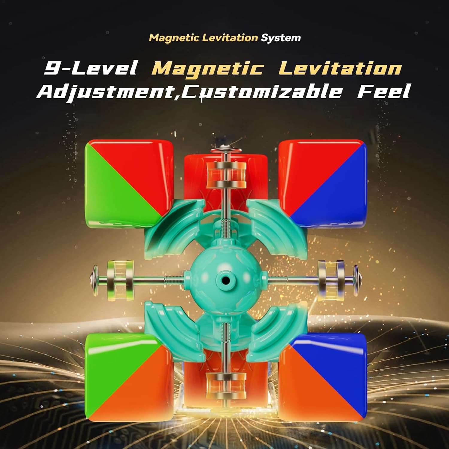 مکعب روبیک سرعتی 3x3 Moyu مدل RS3M V5 SE با مغز توپی، MagLev و روکش UV مکعب روبیک سرعتی 3x3 Moyu مدل RS3M V5 SE با مغز توپی، MagLev و روکش UV