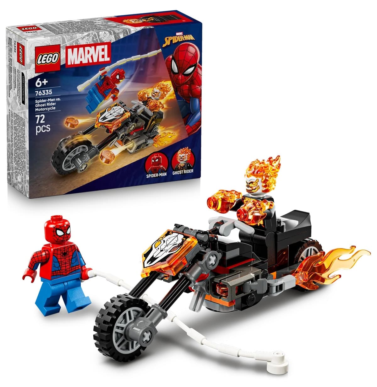 لگو Marvel مرد عنکبوتی در برابر موتورسیکلت گوست رایدر مدل 76335 لگو Marvel مرد عنکبوتی در برابر موتورسیکلت گوست رایدر مدل 76335