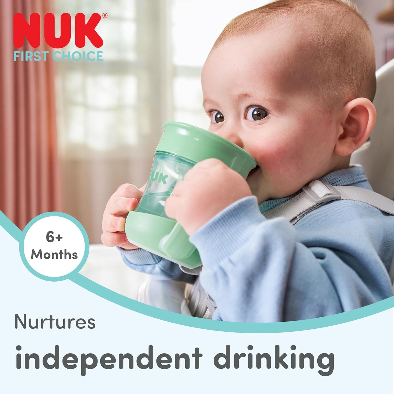 لیوان آبخوری کودک NUK Mini Magic Cup ضد ریزش 160ml شبتاب خرسی لیوان آبخوری کودک NUK Mini Magic Cup ضد ریزش 160ml شبتاب خرسی