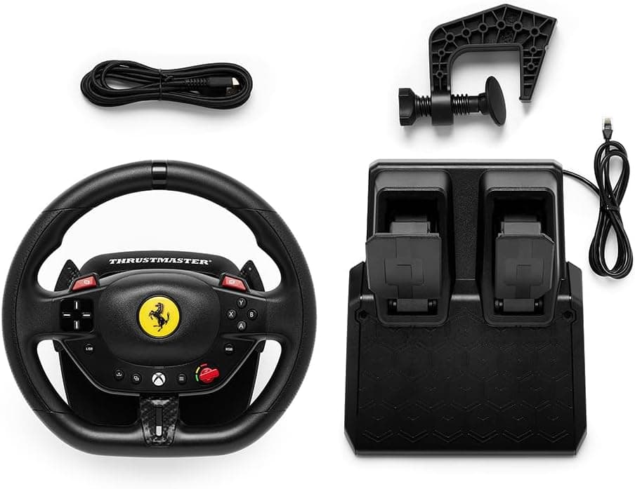 فرمان مسابقهای Thrustmaster مدل T98 Ferrari 296 GTS برای Xbox و PC فرمان مسابقهای Thrustmaster مدل T98 Ferrari 296 GTS برای Xbox و PC