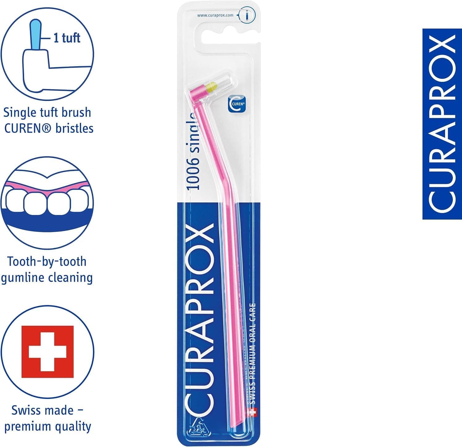 مسواک Curaprox تکدسته مدل Cs 1006 مسواک Curaprox تکدسته مدل Cs 1006