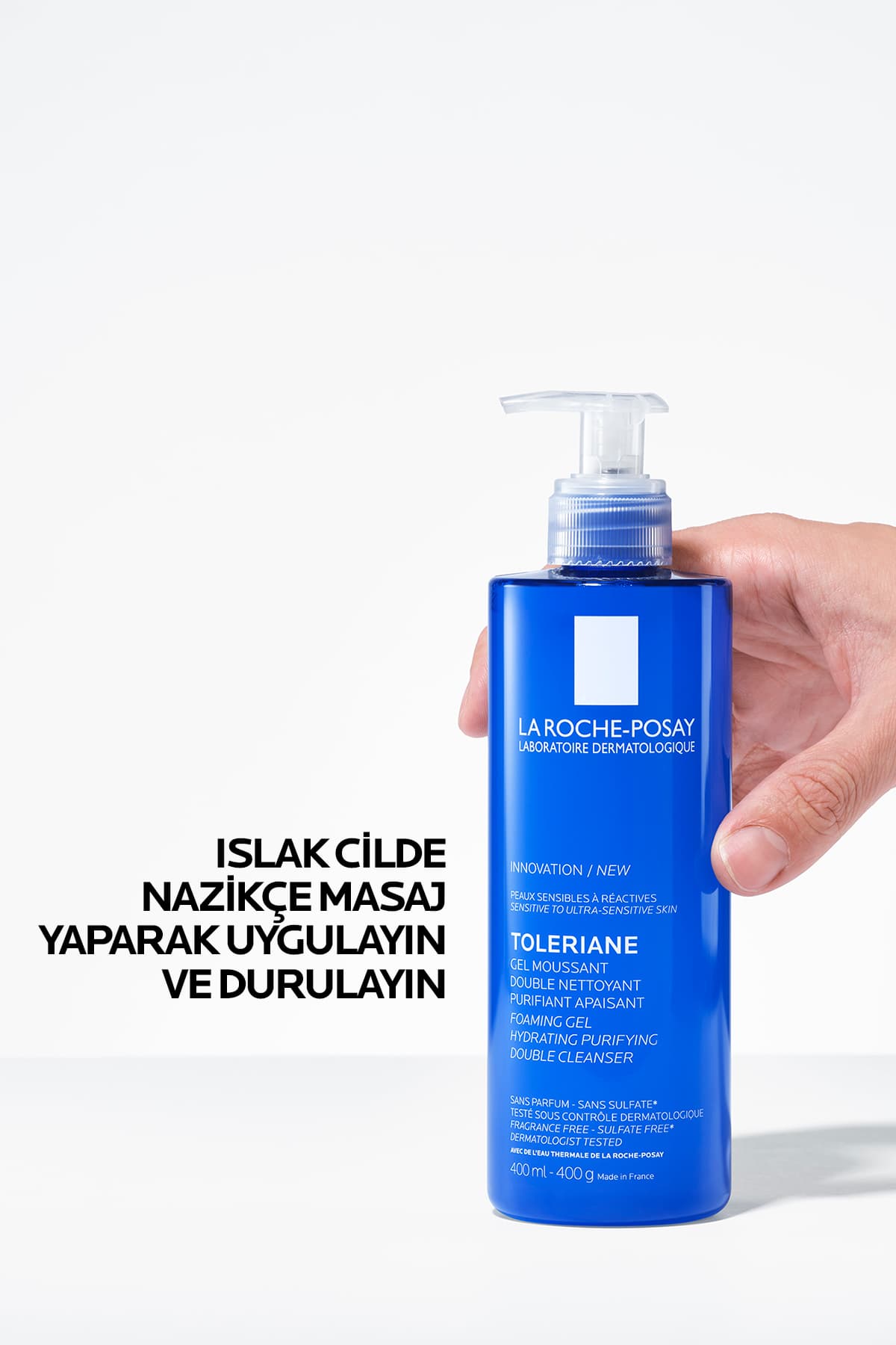 ژل پاککننده صورت برای انواع پوست La Roche Posay Toleriane با اثر مرطوبکنندگی 400 ml ژل پاککننده صورت برای انواع پوست La Roche Posay Toleriane با اثر مرطوبکنندگی 400 ml