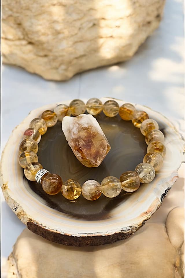 دستبند زنانه NBS Beautiful Naturel Stones سیترین سنگ طبیعی 8 mm دستبند زنانه NBS Beautiful Naturel Stones سیترین سنگ طبیعی 8 mm