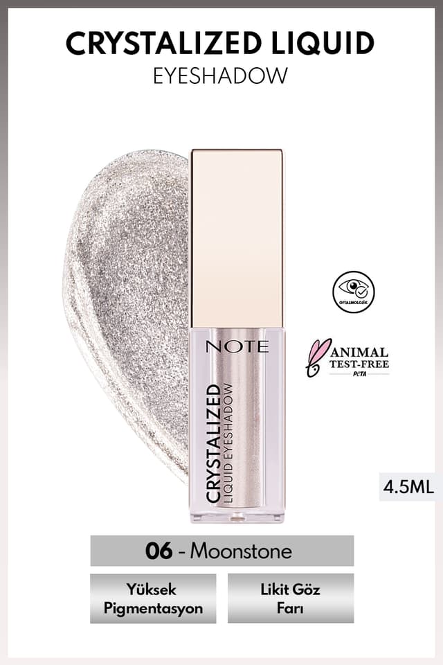 سایه چشم مایع کریستالی متالیک Note Cosmetics مدل 06 Moonstone سایه چشم مایع کریستالی متالیک Note Cosmetics مدل 06 Moonstone