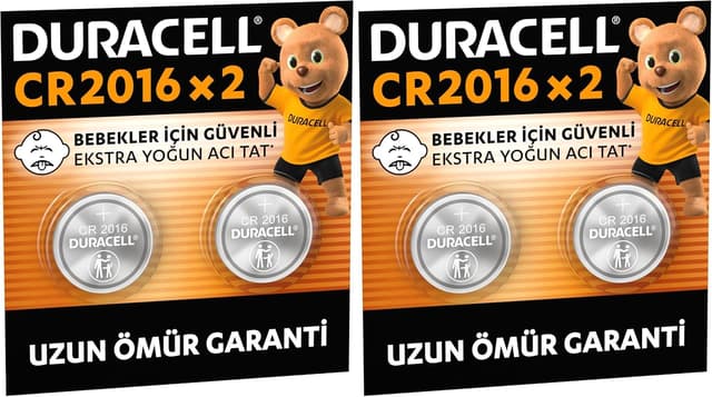 باتری سکهای لیتیومی Duracell مدل CR2016، 3V، بسته 2 عددی باتری سکهای لیتیومی Duracell مدل CR2016، 3V، بسته 2 عددی