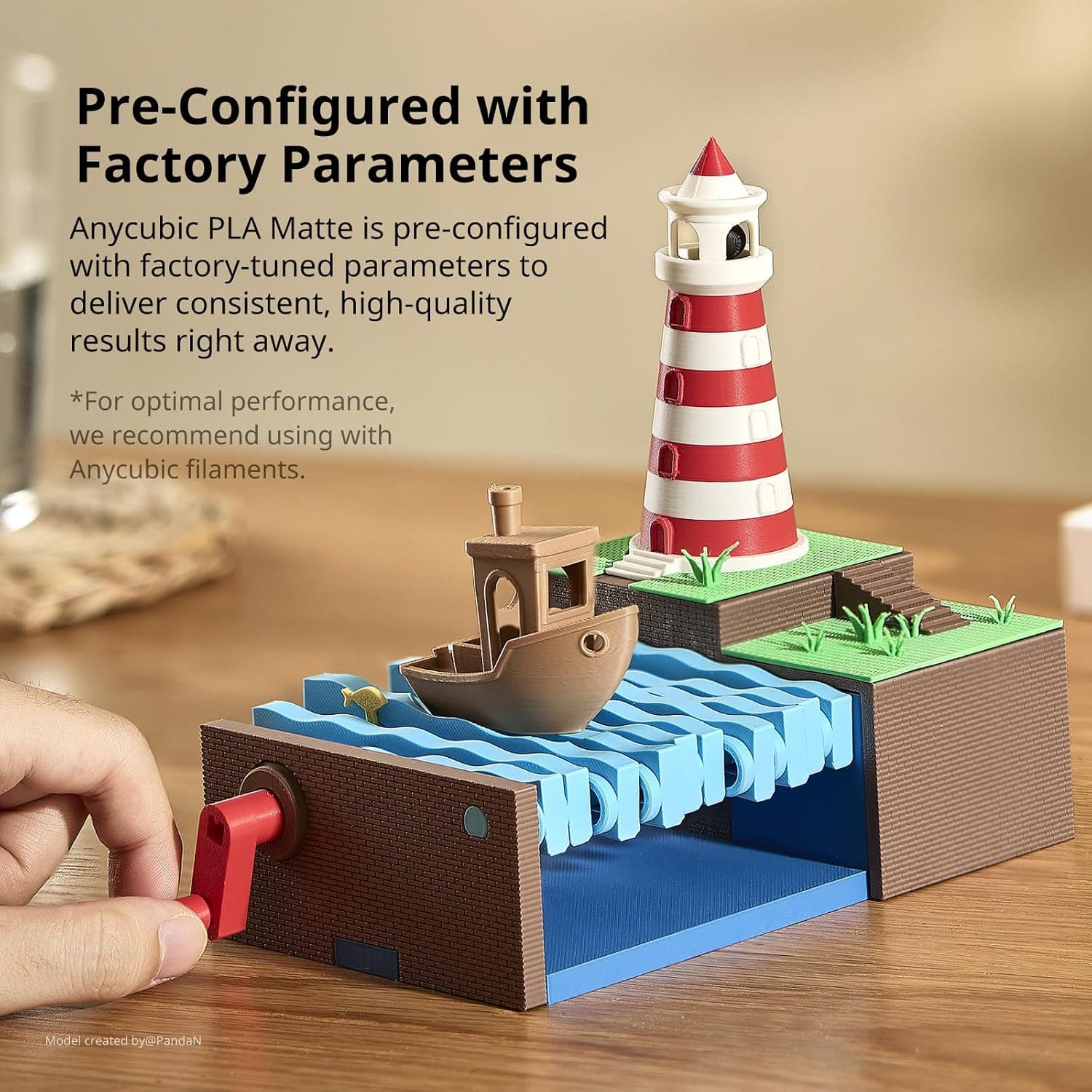 فیلامنت پرینتر سه بعدی ANYCUBIC PLA مشکی فیلامنت پرینتر سه بعدی ANYCUBIC PLA مشکی