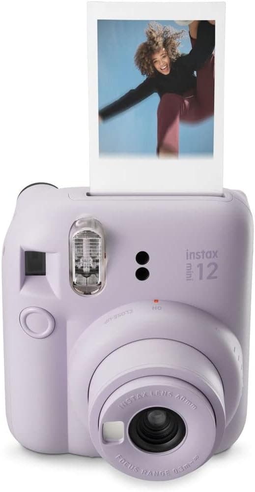 دوربین چاپ فوری instax Fujifilm با بسته فیلم 40 عکس رنگ یاسی بنفش مدل Mini 12 دوربین چاپ فوری instax Fujifilm با بسته فیلم 40 عکس رنگ یاسی بنفش مدل Mini 12