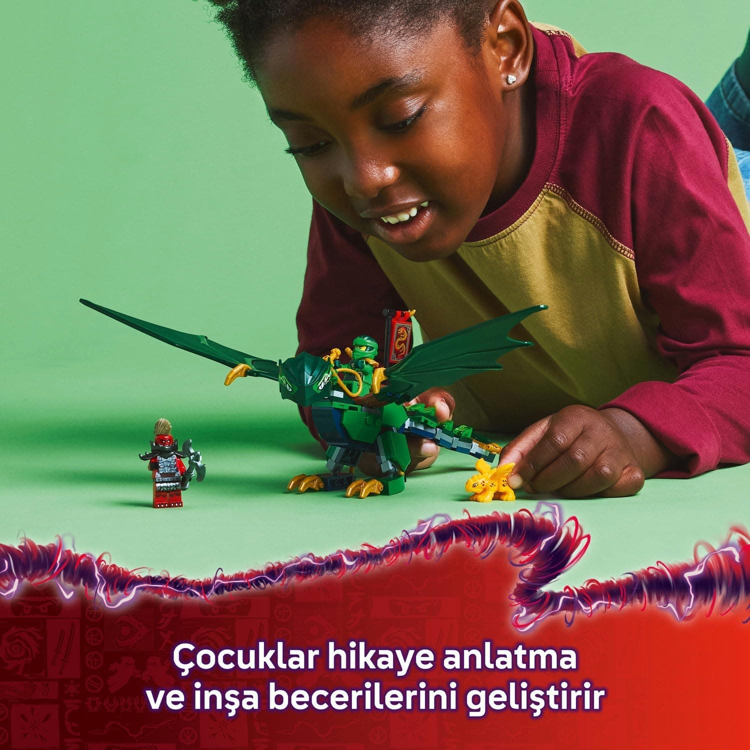 لگو NINJAGO اژدهای جنگل سبز لوید مدل 71829 لگو NINJAGO اژدهای جنگل سبز لوید مدل 71829