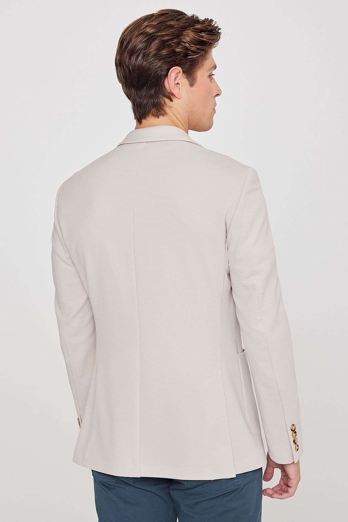 کت بلیزر مردانه AC&Co Altınyıldız Classics بژ Slim Fit Casual کت بلیزر مردانه AC&Co Altınyıldız Classics بژ Slim Fit Casual
