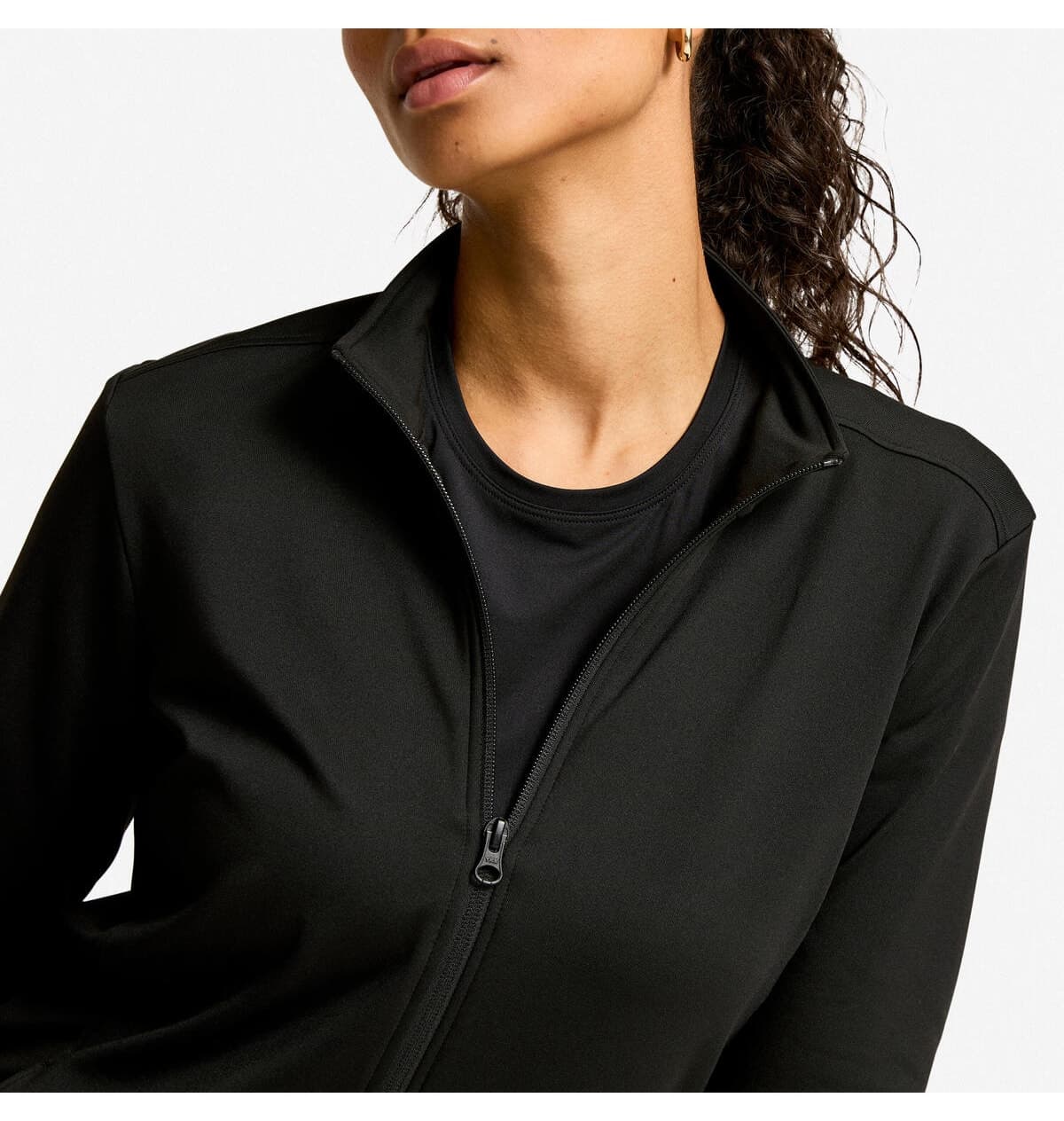 ژاکت ورزشی زنانه Decathlon فلیس سیاه ژاکت ورزشی زنانه Decathlon فلیس سیاه
