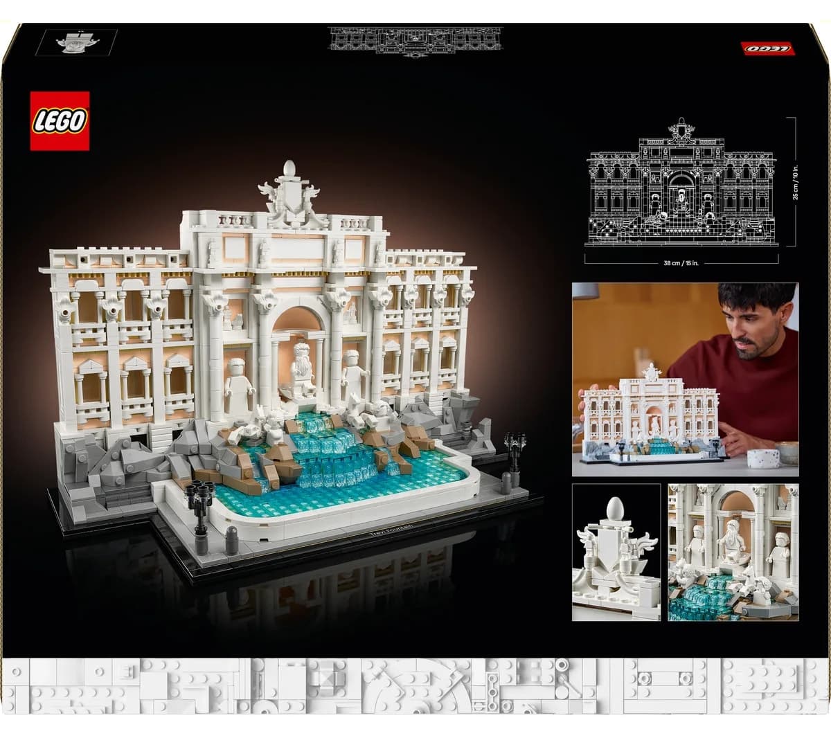 لگو Architecture فواره تروی مدل 21062 با 1880 قطعه لگو Architecture فواره تروی مدل 21062 با 1880 قطعه