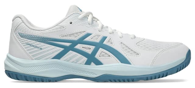 کفش والیبال مردانه Asics سفید/نقرهای خالص UPCOURT 6 مدل 1071A104-105 کفش والیبال مردانه Asics سفید/نقرهای خالص UPCOURT 6 مدل 1071A104-105