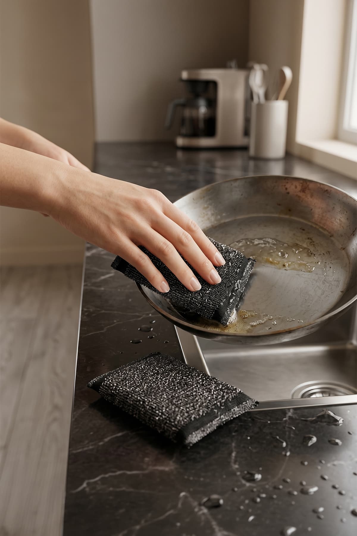 اسفنج ظرفشویی MissClean سیمی استیل ضدزنگ جادویی 2 عدد اسفنج ظرفشویی MissClean سیمی استیل ضدزنگ جادویی 2 عدد