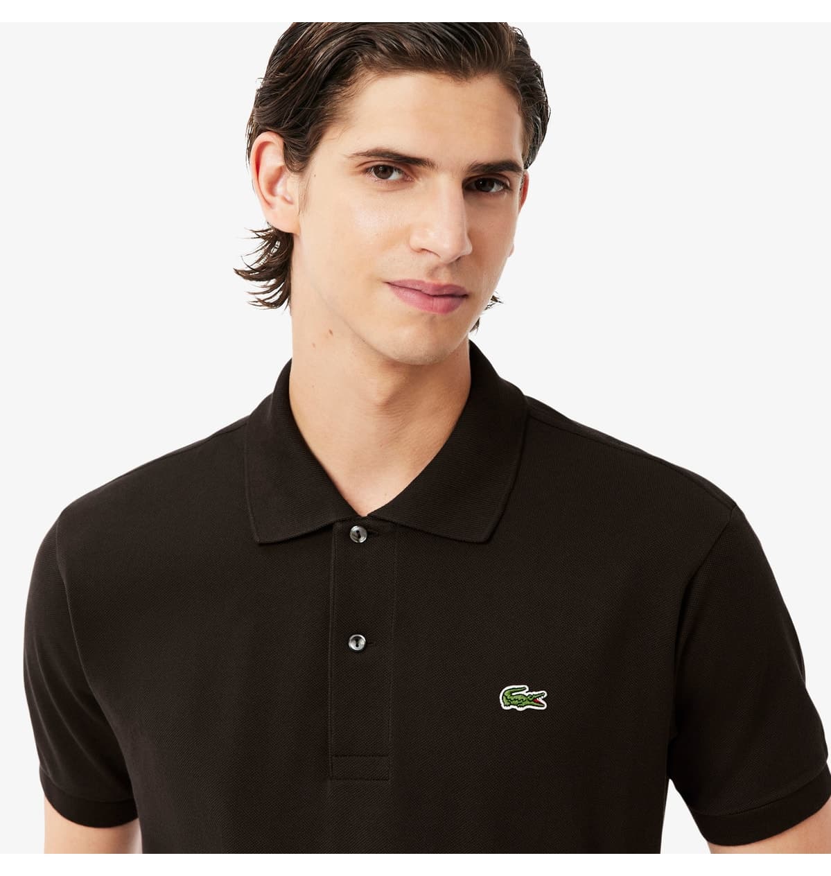 پولو مردانه Lacoste فیت کلاسیک قهوهای تیره مدل L.12.12 پولو مردانه Lacoste فیت کلاسیک قهوهای تیره مدل L.12.12