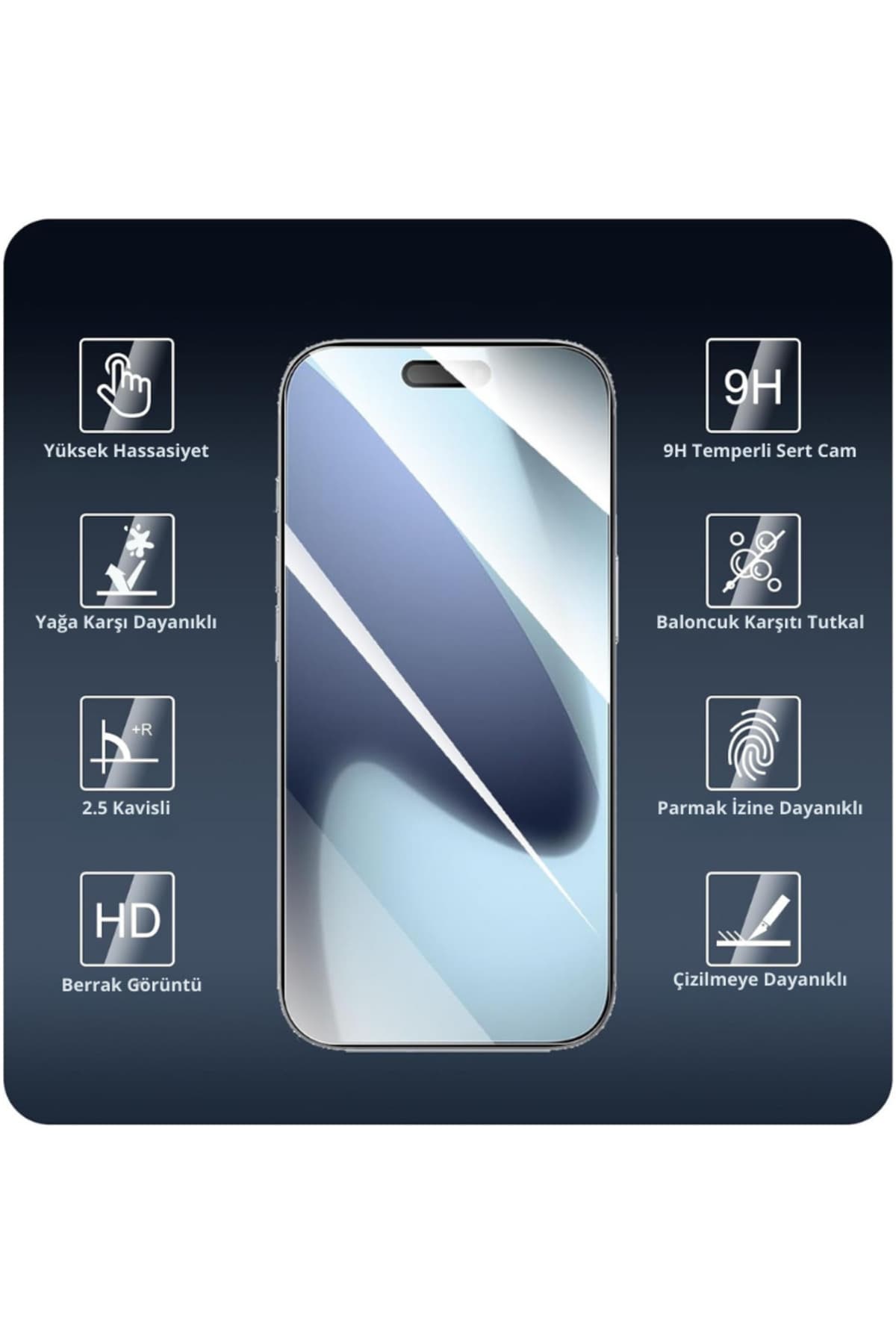 محافظ صفحهنمایش EVAX سازگار با iPhone 17 Pro Max شیشهای 9H بسته 3 عددی محافظ صفحهنمایش EVAX سازگار با iPhone 17 Pro Max شیشهای 9H بسته 3 عددی
