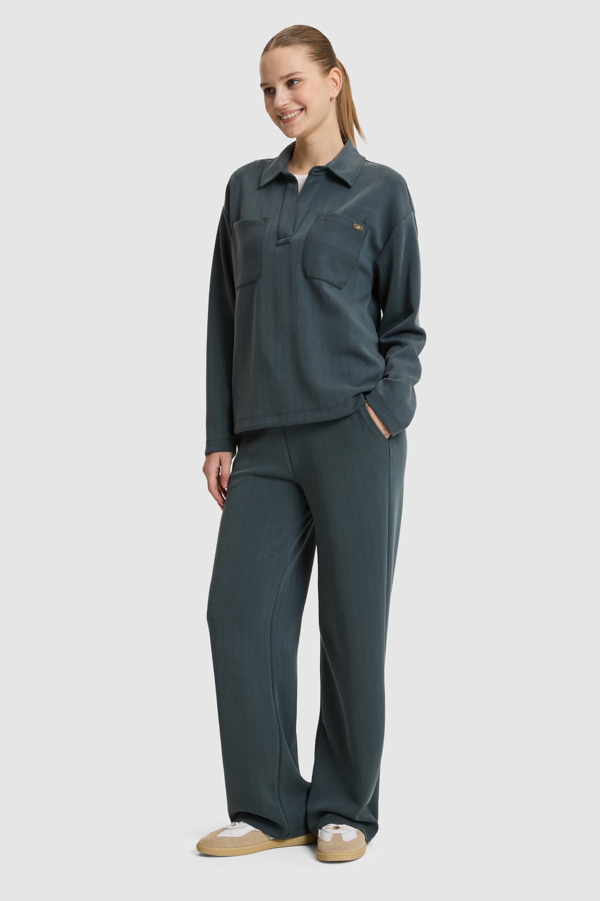 سوئیشرت زنانه U.S. Polo Assn. خاکستری مدل 50326739-VR076 سوئیشرت زنانه U.S. Polo Assn. خاکستری مدل 50326739-VR076