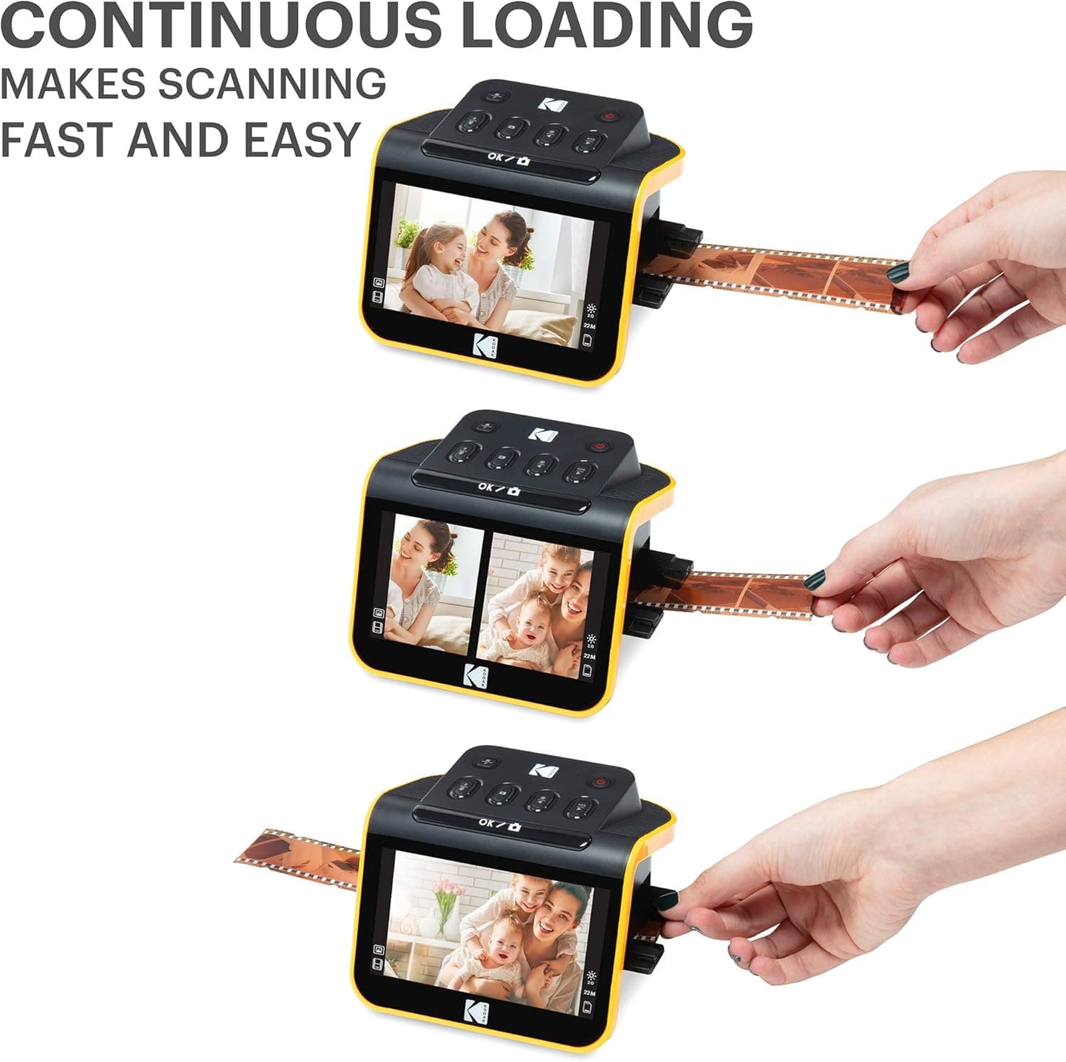 اسکنر فیلم و اسلاید KODAK مدل Slide N SCAN با نمایشگر ۵ اینچی اسکنر فیلم و اسلاید KODAK مدل Slide N SCAN با نمایشگر ۵ اینچی