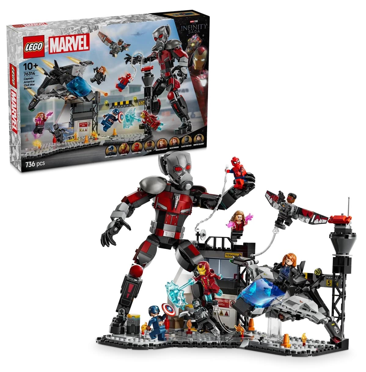 لگو Marvel کاپیتان آمریکا نبرد قهرمانان مدل 76314 736 قطعه لگو Marvel کاپیتان آمریکا نبرد قهرمانان مدل 76314 736 قطعه