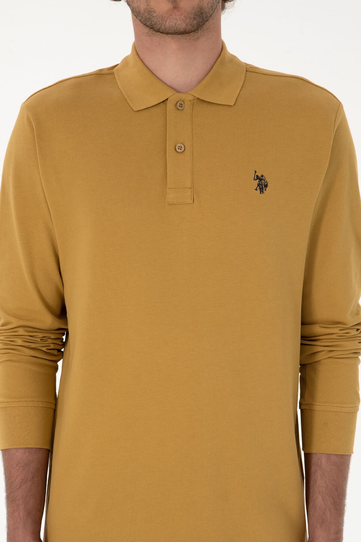 سوئشرت مردانه U.S. Polo Assn. فیت معمولی یقه پولو سبز مدل 50307688-VR235 سوئشرت مردانه U.S. Polo Assn. فیت معمولی یقه پولو سبز مدل 50307688-VR235