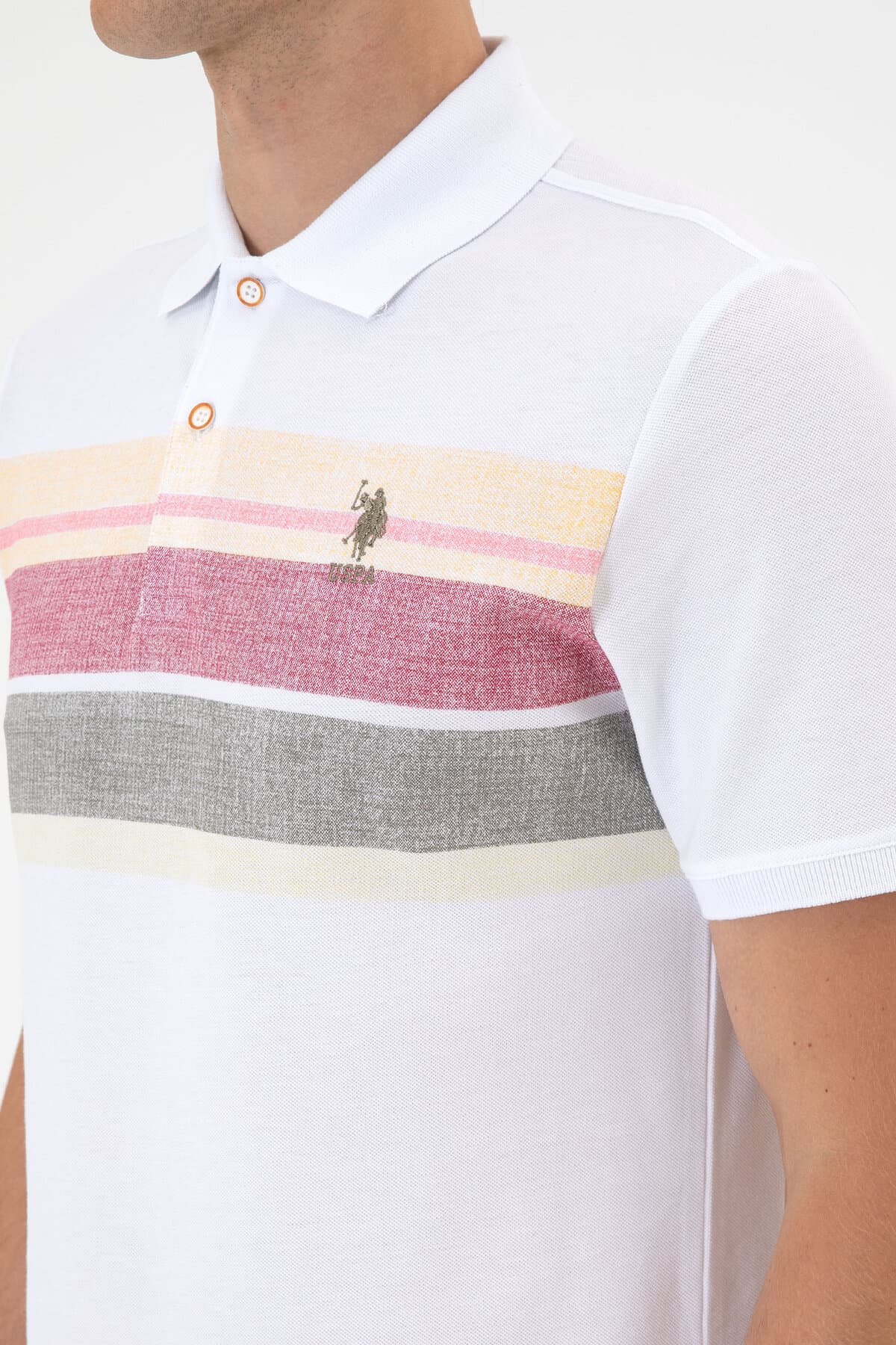تیشرت مردانه U.S. Polo Assn. فیت رگولار یقه پولو قهوهای روشن مدل 50299824-VR052 تیشرت مردانه U.S. Polo Assn. فیت رگولار یقه پولو قهوهای روشن مدل 50299824-VR052