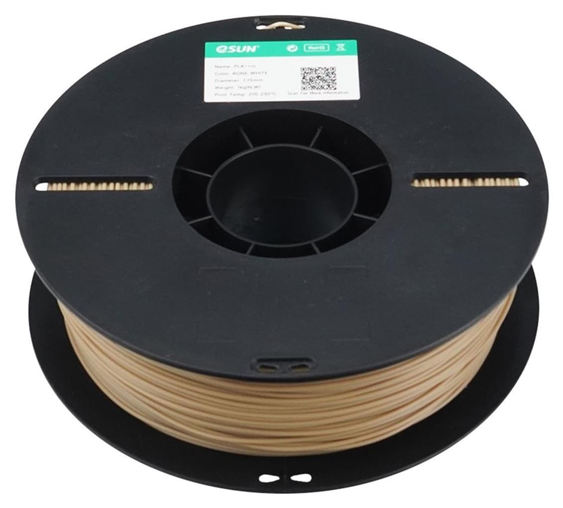فیلامنت eSun پرسرعت سفید استخوانی PLA+HS 1.75mm 1kg فیلامنت eSun پرسرعت سفید استخوانی PLA+HS 1.75mm 1kg
