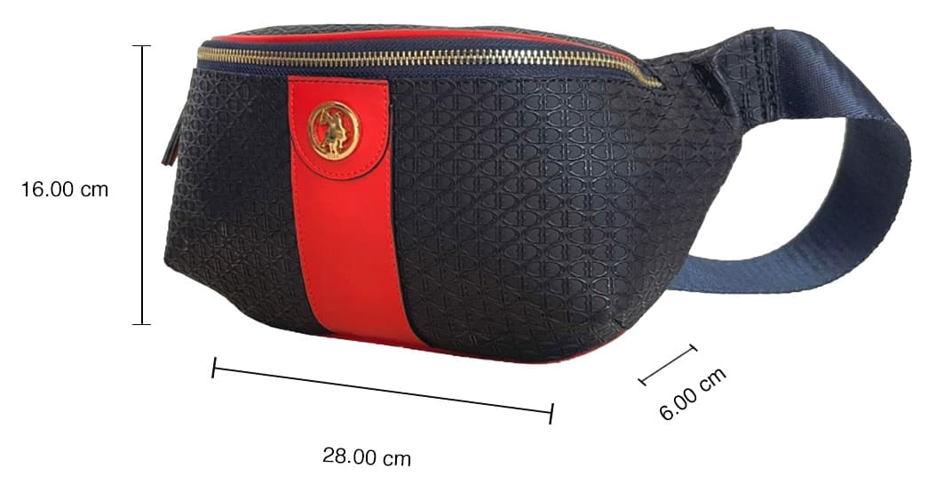 کیف کمری زنانه U.S. Polo Assn. مشکی مدل Us3071 کیف کمری زنانه U.S. Polo Assn. مشکی مدل Us3071