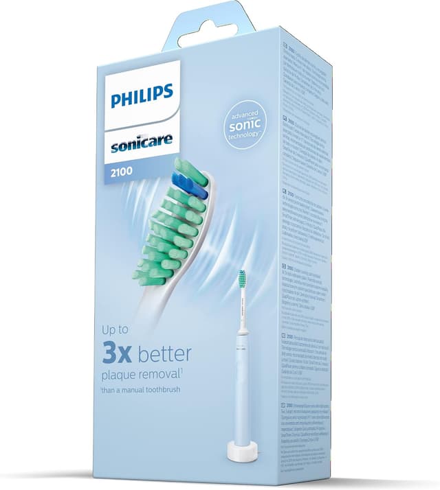 مسواک برقی شارژی Philips SONICARE سری 2100 آبی روشن مدل HX3651/12 مسواک برقی شارژی Philips SONICARE سری 2100 آبی روشن مدل HX3651/12