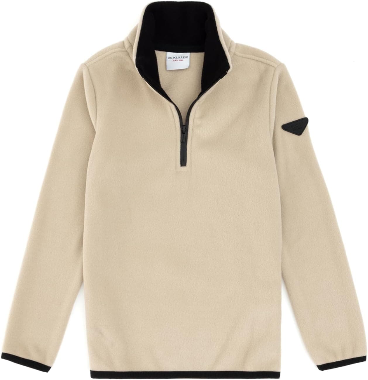 سوئیشرت پسرانه بژ تیره U.S. POLO ASSN. مدل 50313841-VR088 سوئیشرت پسرانه بژ تیره U.S. POLO ASSN. مدل 50313841-VR088