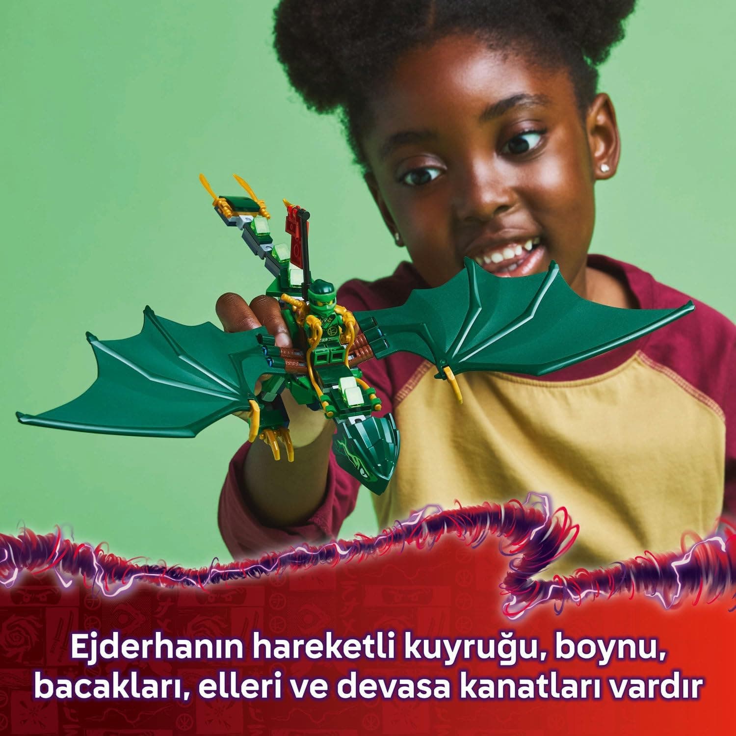 لگو NINJAGO اژدهای جنگل سبز لوید مدل 71829 لگو NINJAGO اژدهای جنگل سبز لوید مدل 71829